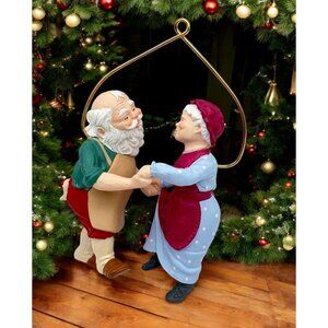 Hallmark Shall We Dance Christmas Ornament Santa Mrs Claus 1988 Vintage
